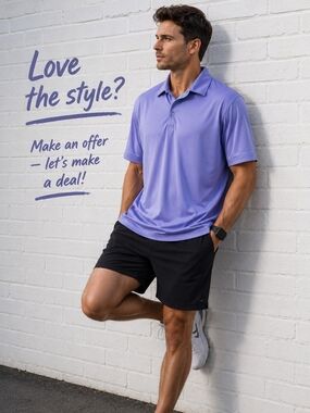 Peter Millar Summer Comfort Polo Shirt Purple Stripe Golf Men’s Large